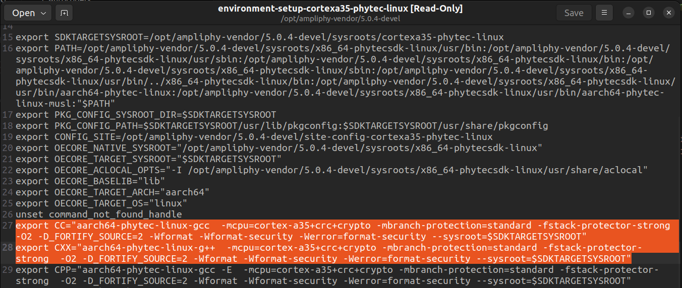 imx8x toolchain
